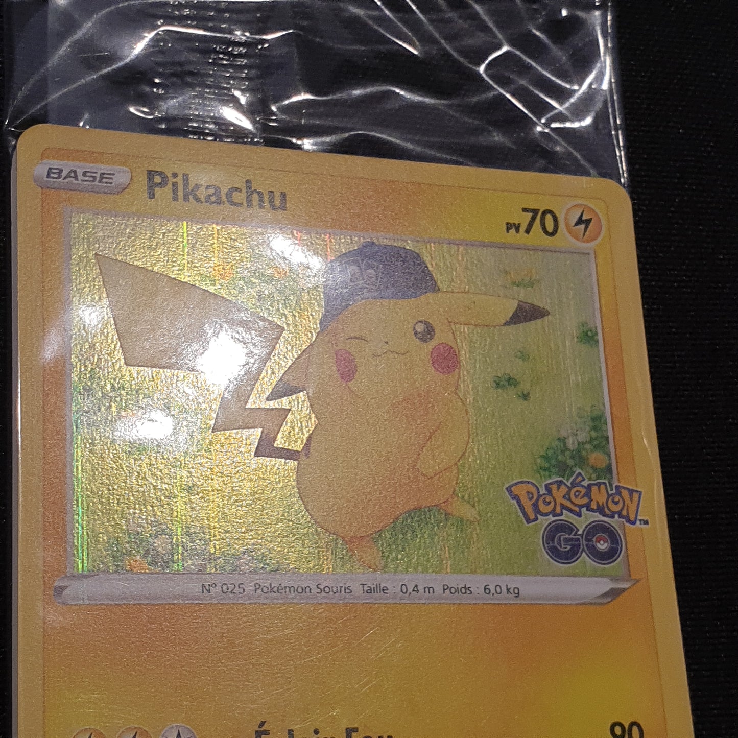Carte promo scellée pikachu stamp pokemon go 028/078