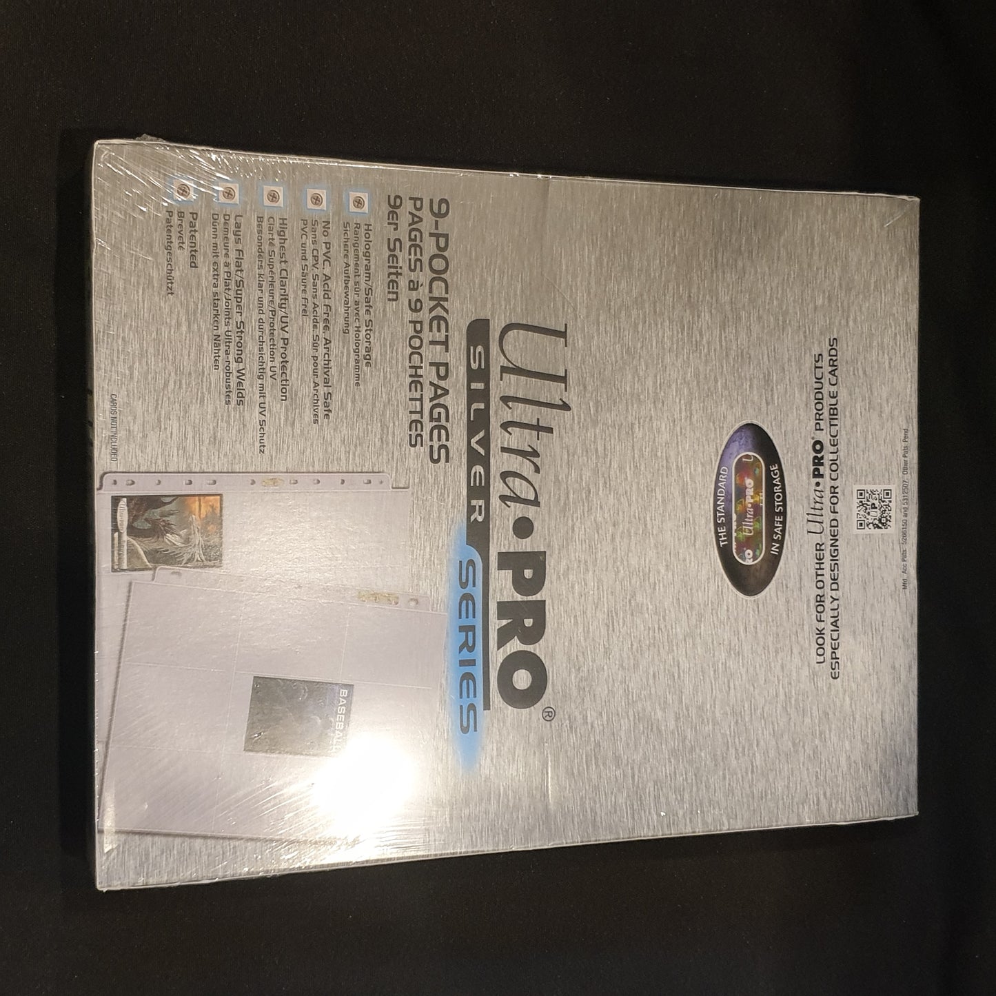 Paquet de 100 feuilles ultra pro silver
