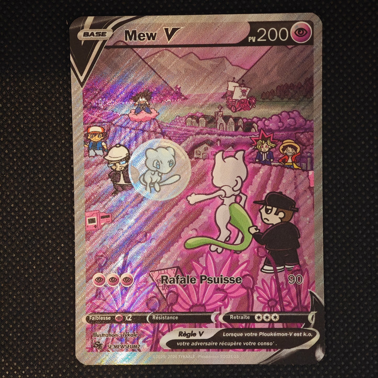 Carte holographique Ploukémon Promo Mew V MEWSEUM 2