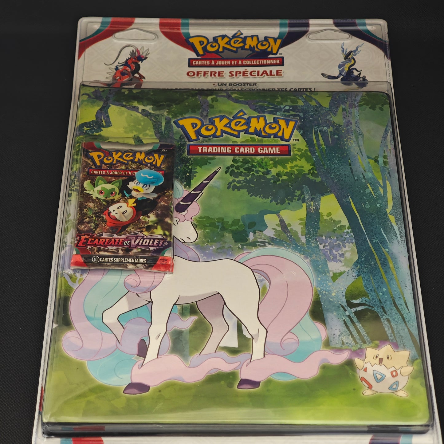 Classeur portfolio Ponyta avec booster EV01