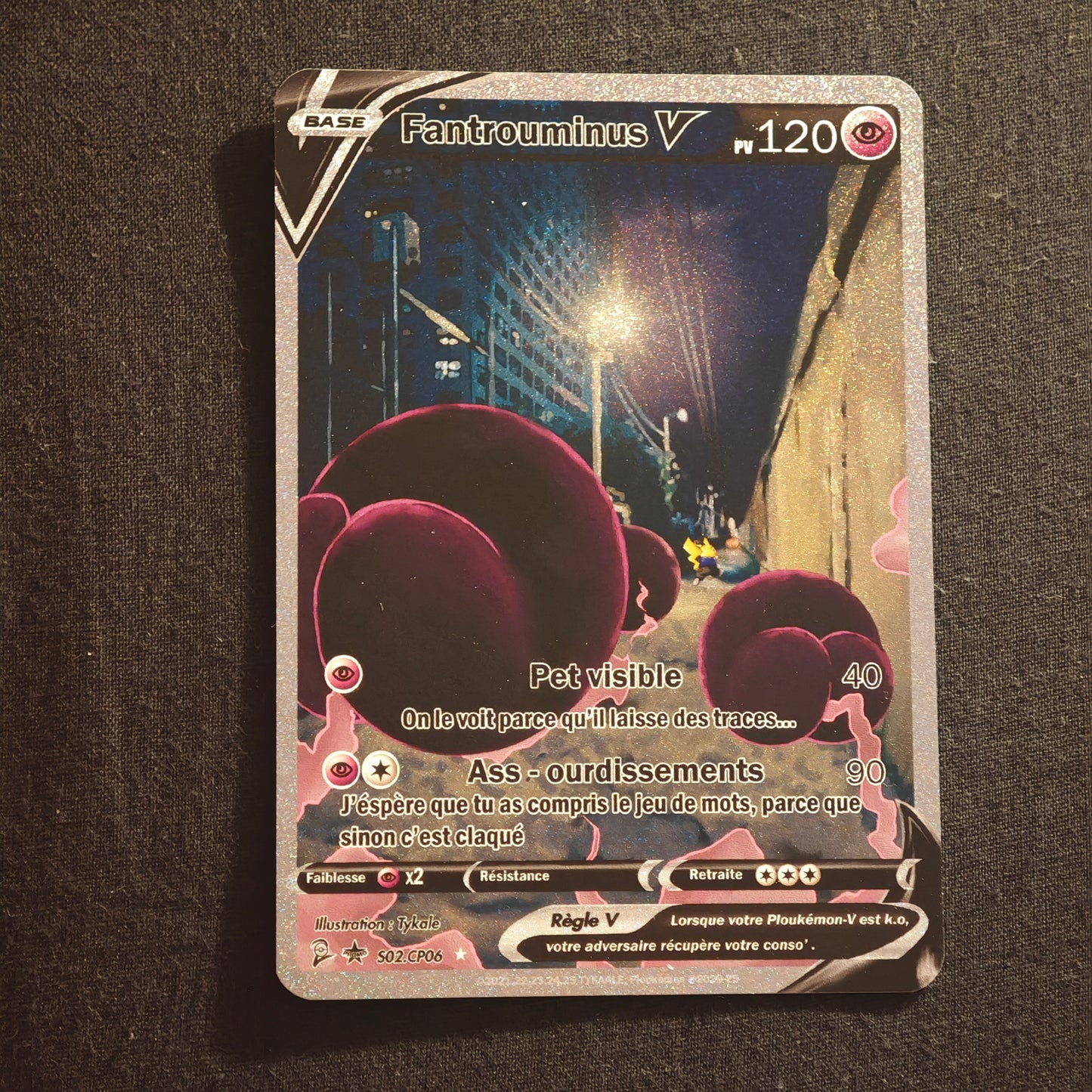 Carte holographique Ploukémon Promo Fantrouminus V S02 CP06 E1