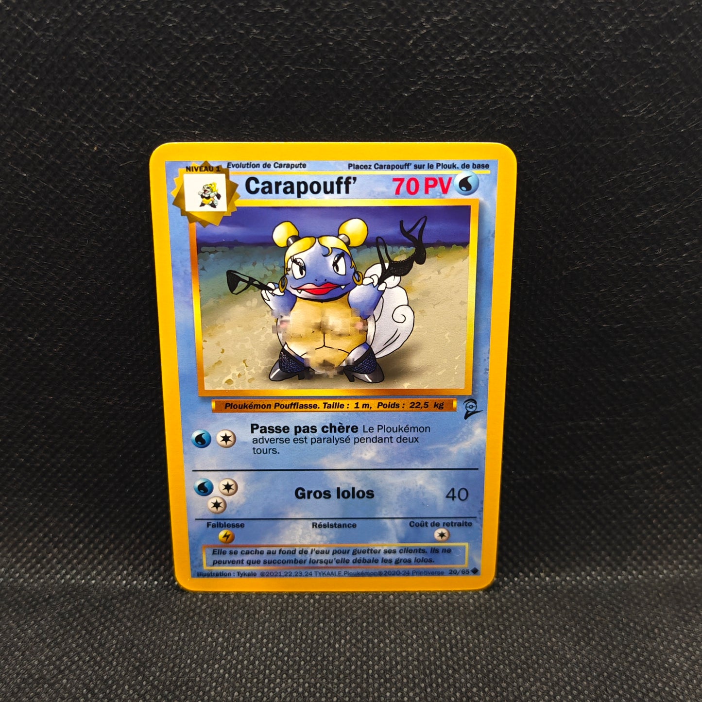 Carte Ploukémon Carapouff' 20/65