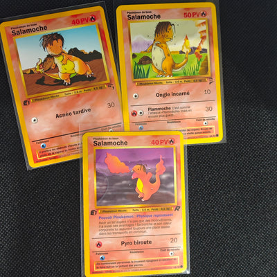Lot de 3 cartes Ploukémon Salamoche
