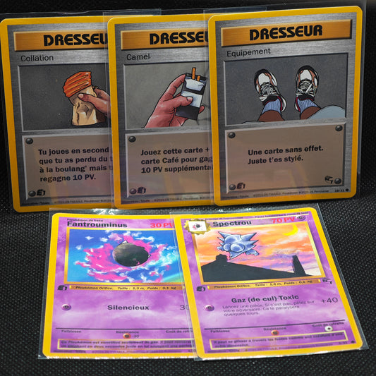 Lot de 5 cartes Ploukémon de la série Gym n2