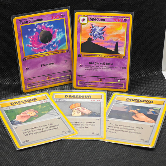 Lot de 5 cartes Ploukémon de la série Gym n1