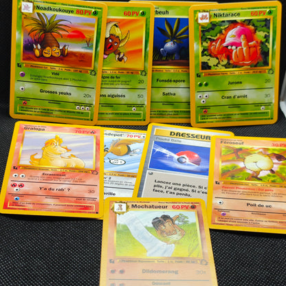 Lot de 9 cartes Ploukémon de la série Fleur ed1