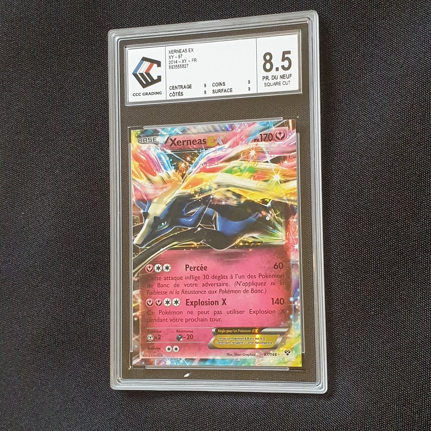 Xerneas EX XY 2014 SQUARE CUT CCC8,5