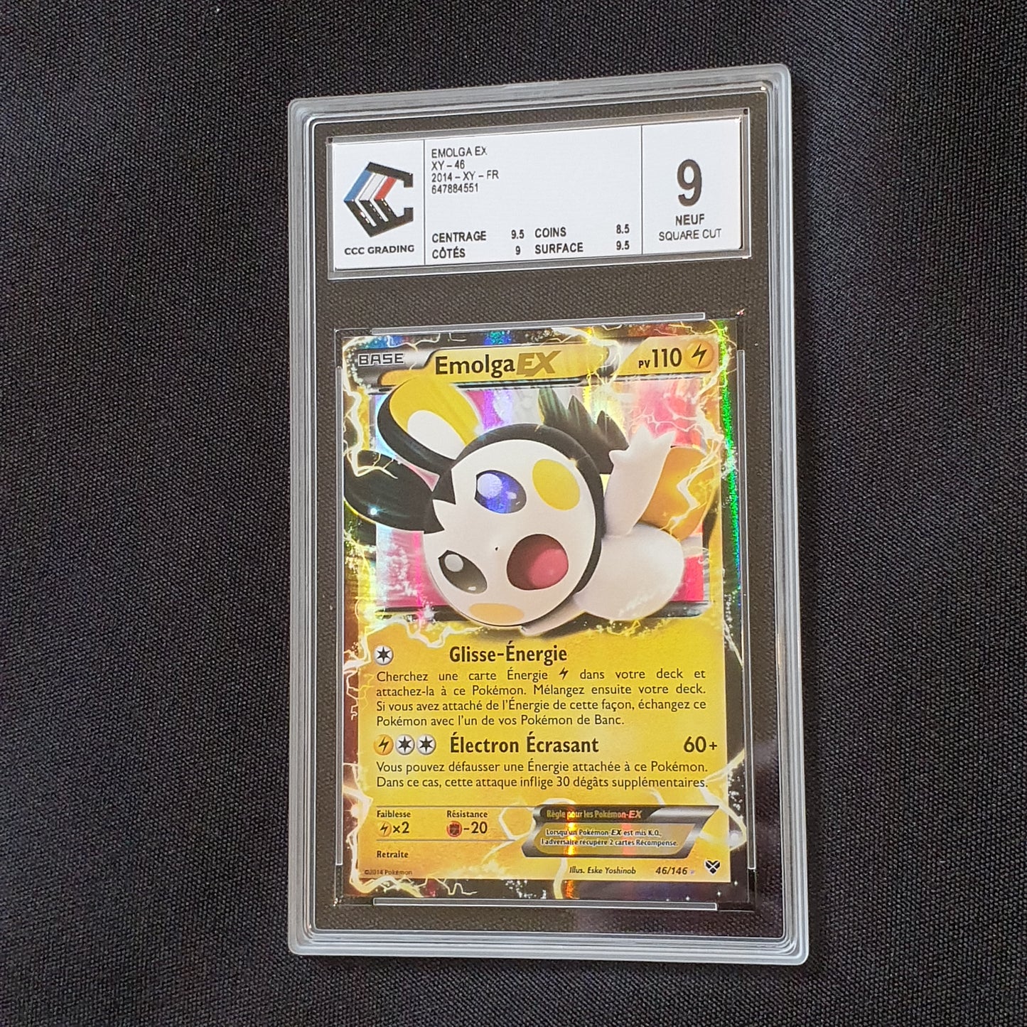 Emolga EX XY 2014 SQUARE CUT CCC9
