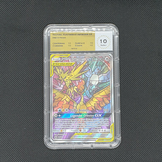 Sulfura Electhor et Artikodin Promo SM210 Gradée MTG 10 Gold label