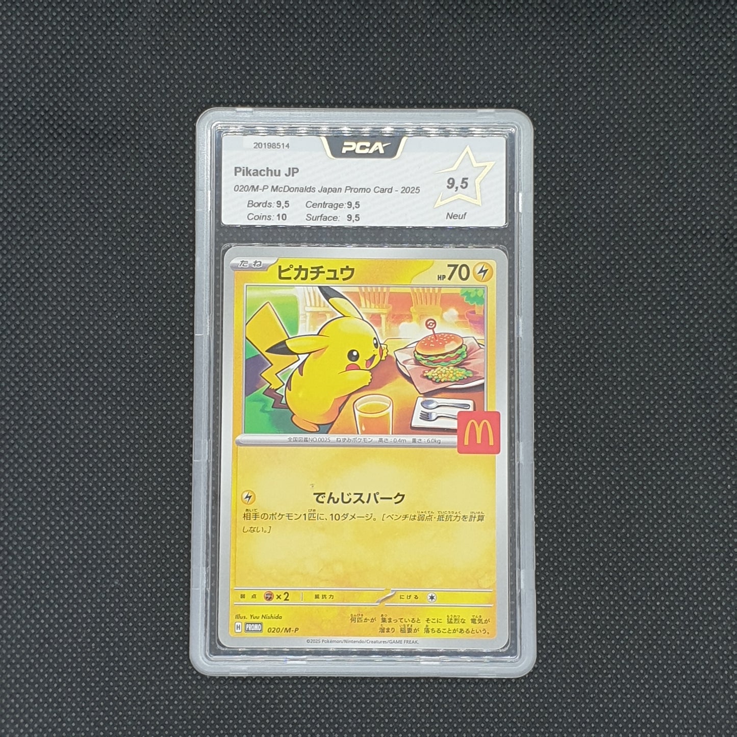 Pikachu Mcdo JP PCA 9,5 020/M-P