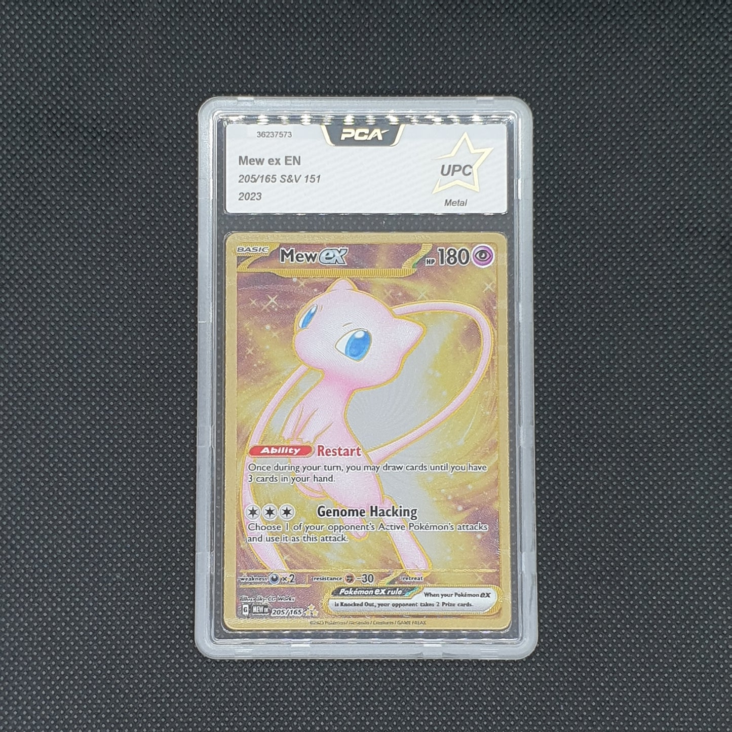 Mew ex metal UPC 205/165 PCA UPC metal