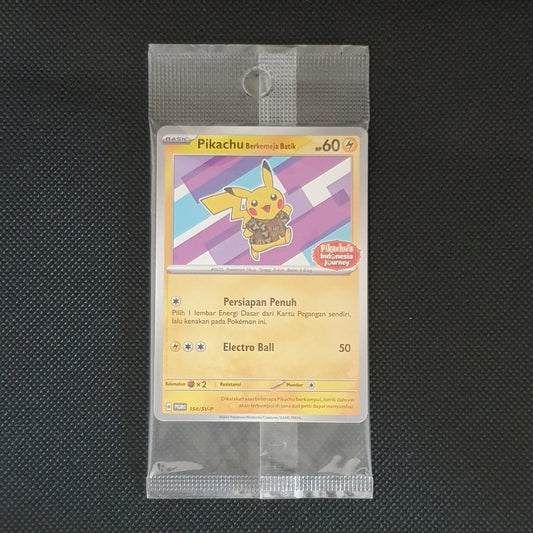 Carte promo scellée Pikachu Berkemaja Batik 154/SV-P
