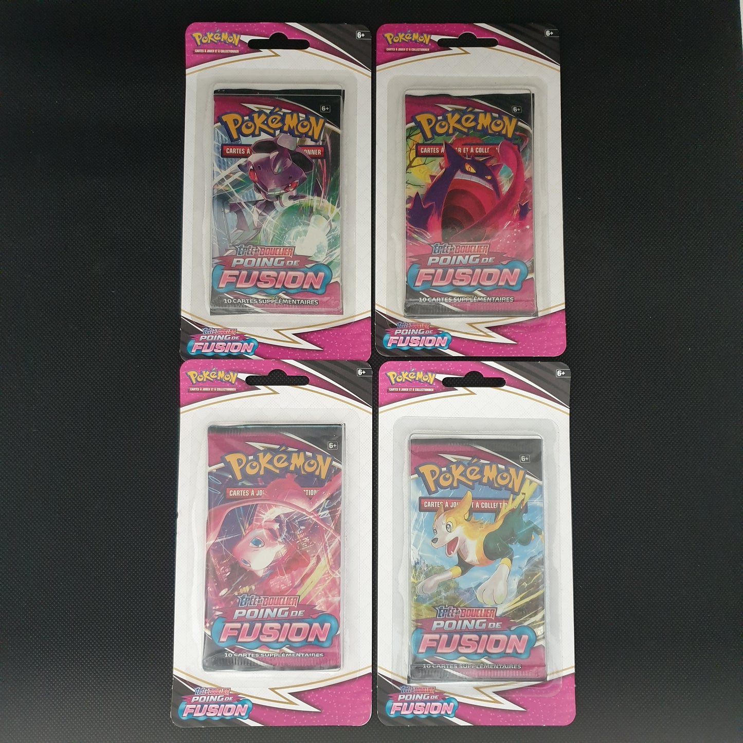 Artset de 4 blisters Poing de fusion