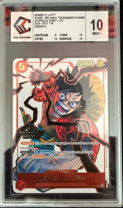 Monkey D.Luffy stamp 3rd anniversary winner tournament FR op special event - 012 2025 ST01