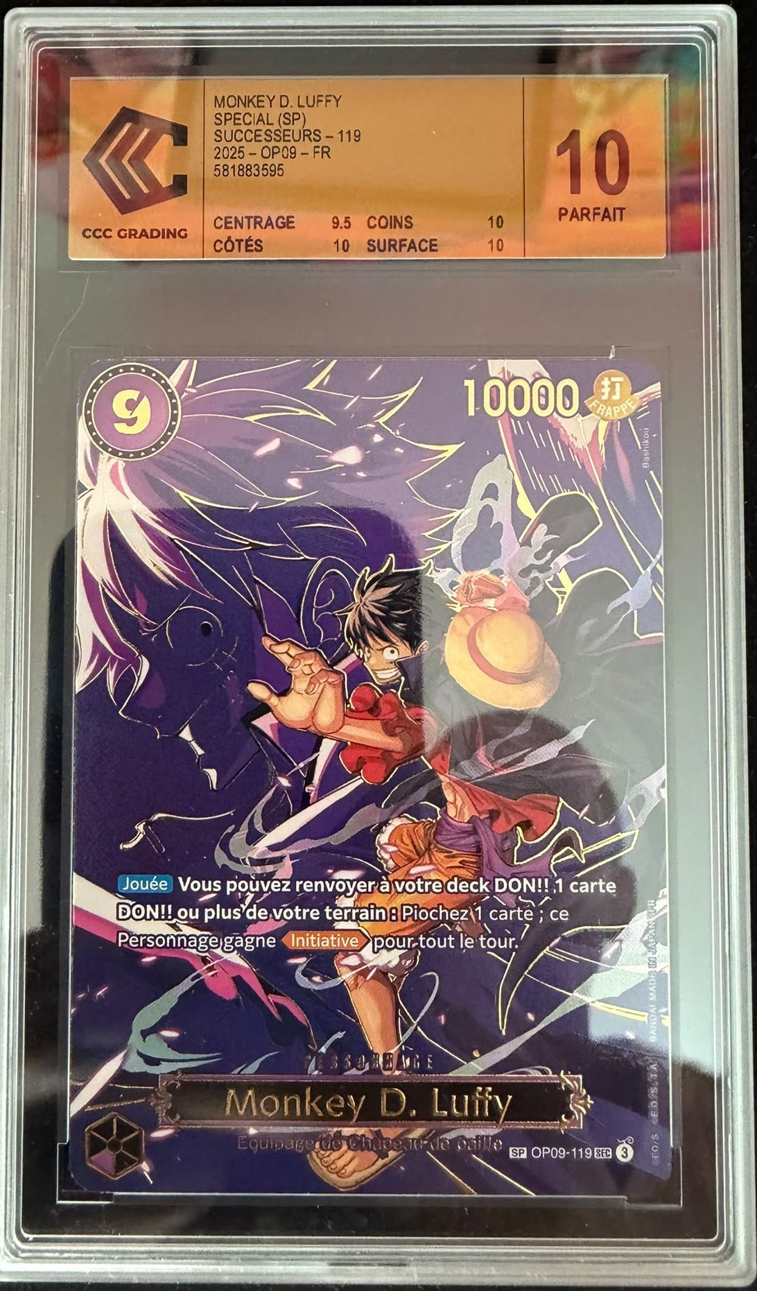 Monkey D.Luffy SP de OP13 Special OP09-119 fr 2025 GOLD LABEL
