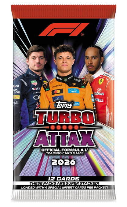 Display 24 boosters Topps F1 Turbo attax 26/27