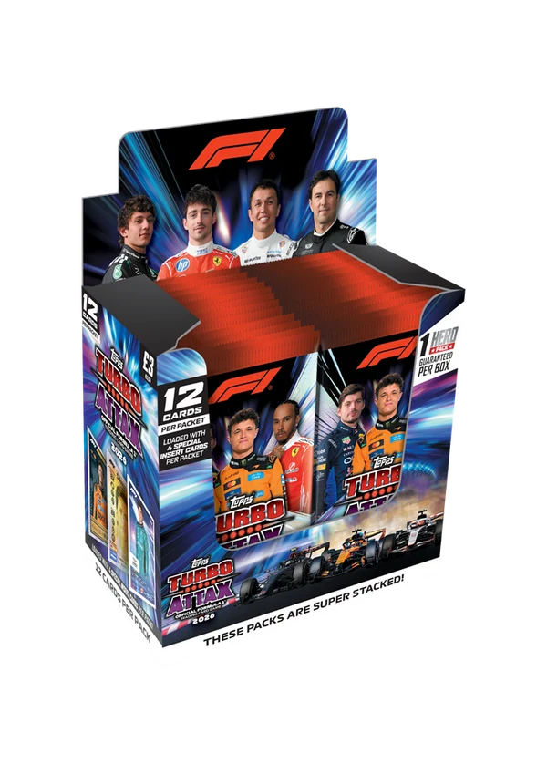 Display 24 boosters Topps F1 Turbo attax 26/27