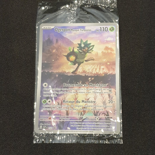 Carte promo scellée Ogerpon masque Turquoise SVP123