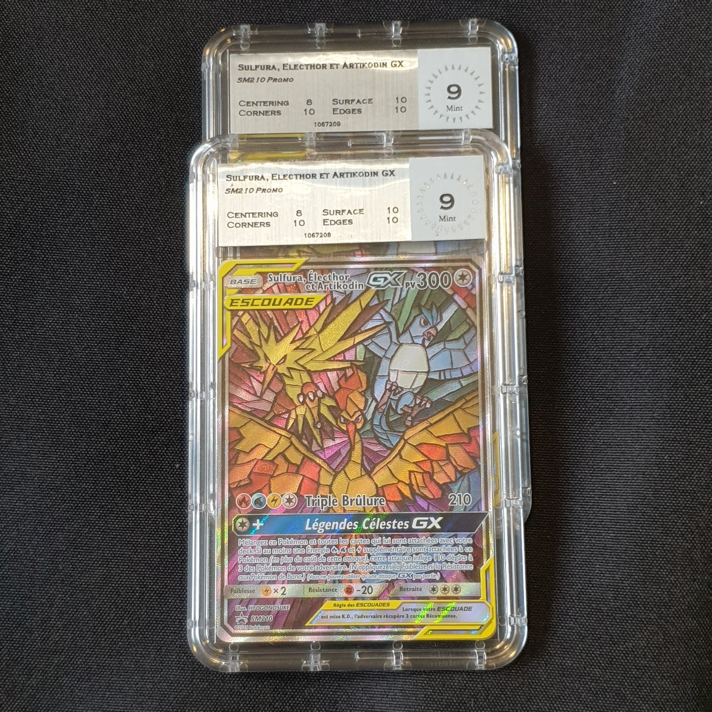 Sulfura Electhor et Artikodin Promo SM210 Gradée MTG 9