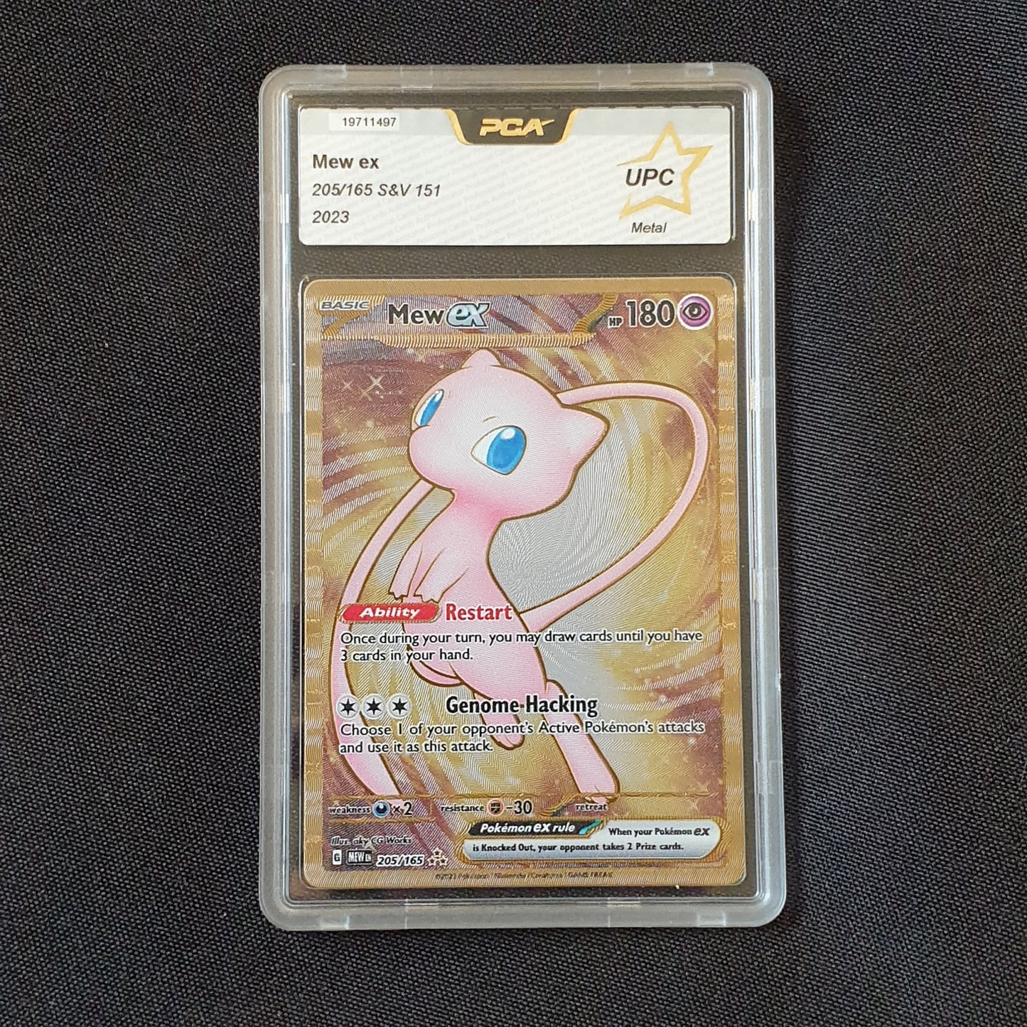 Mew ex metal UPC 205/165 PCA 2023