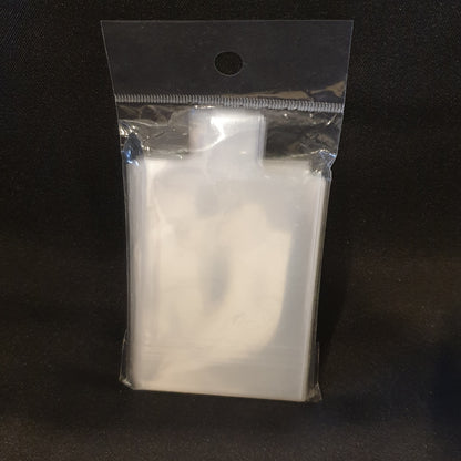 Paquet de 100 sleeves a languette pour cartes en toploader 65*90 ou 67*94