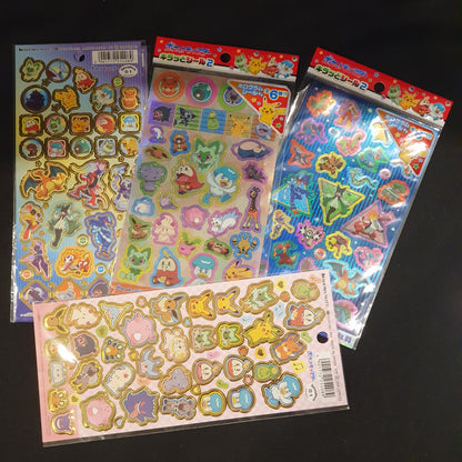 Planches de stickers pokémon