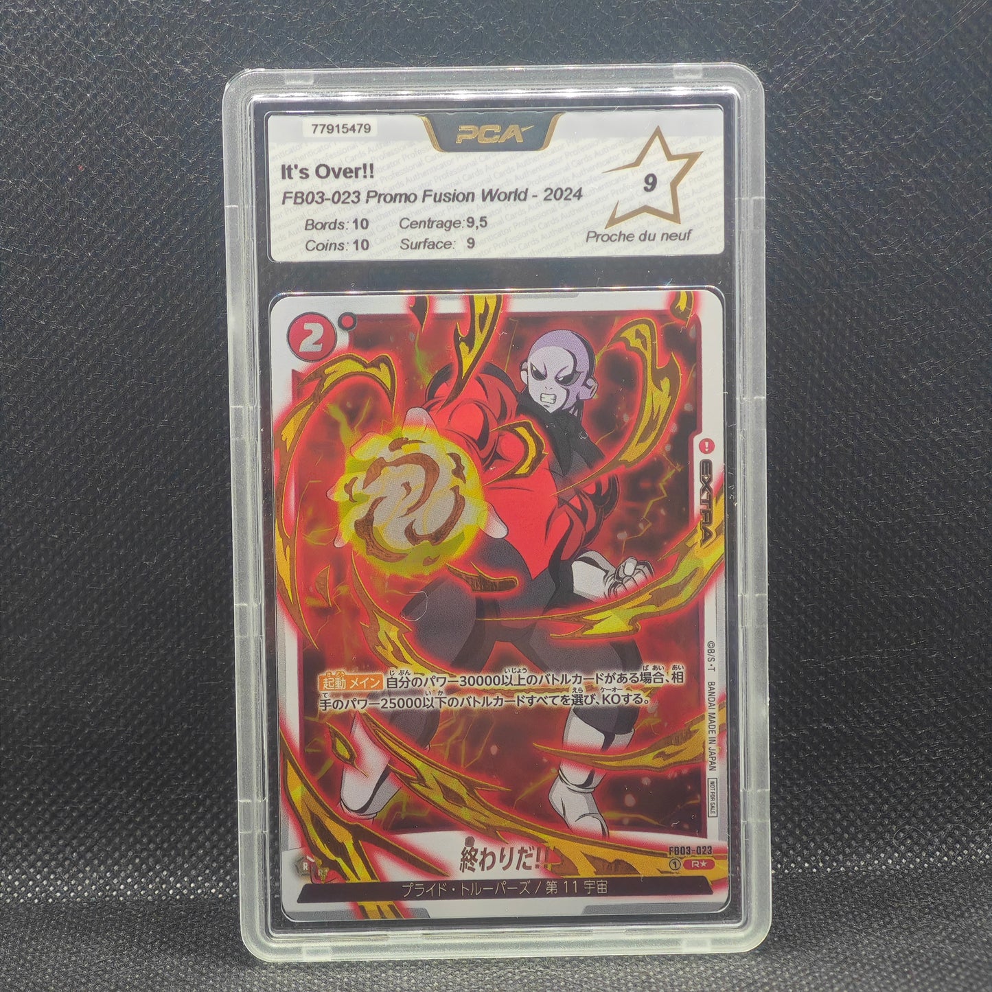 Carte gradée Dragon Ball FW - FB03-023 (R) (Parallel) - [AP01] - It's over! JPN