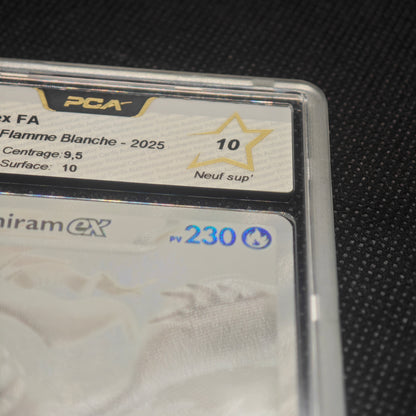 Carte gradée Reshiram blanc ex FA EV10.5 WHT FR PCA 10 173/086