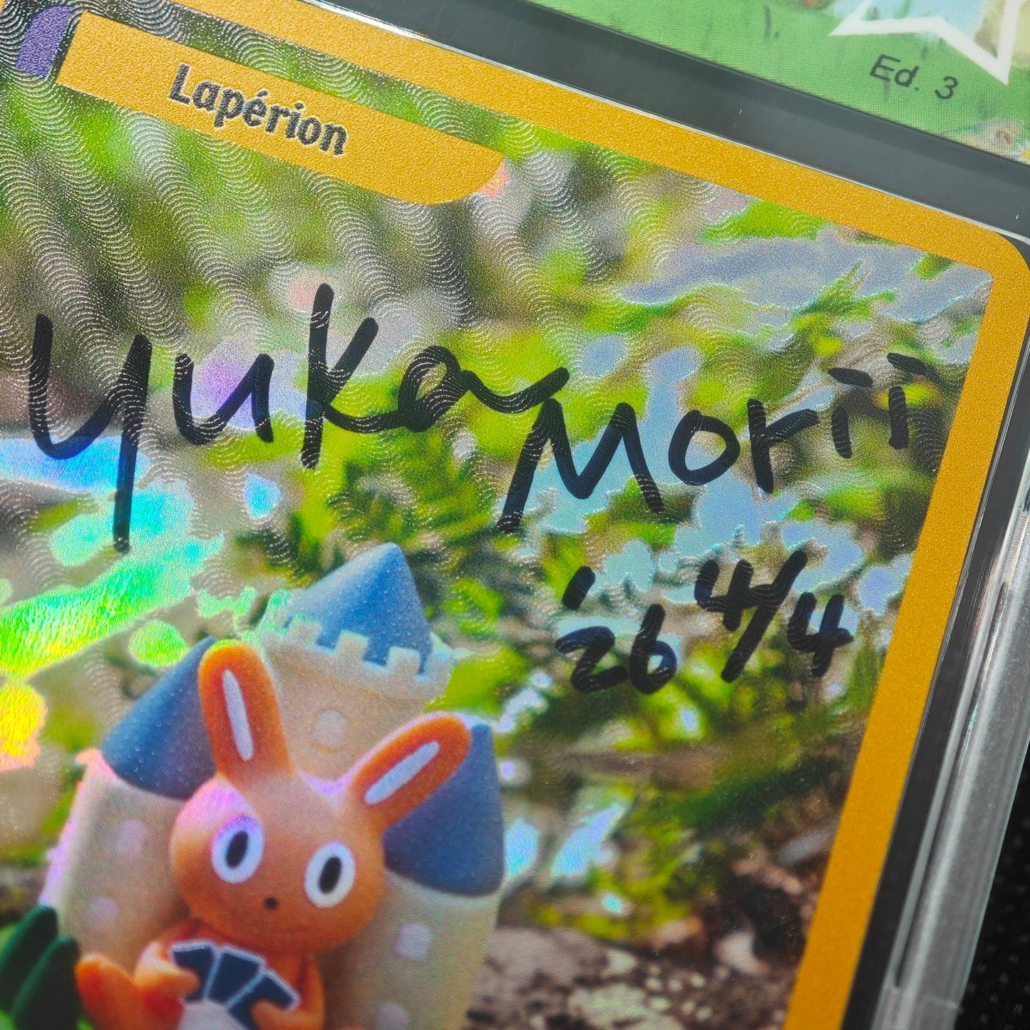 Carte gradée PCA Lapérion signed by Yuka Morii RTCG