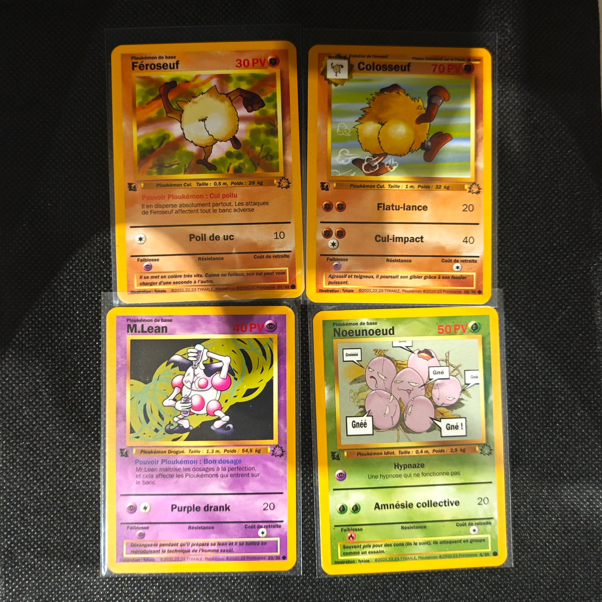Lot au choix de 4 ou 5 cartes ploukémon