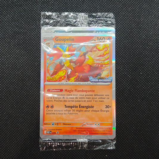 Sachet scellé de 4 cartes STAFF Pokémon ME04 Chaos Ascendant