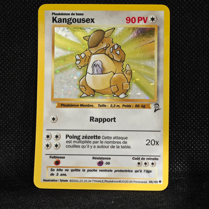 Carte holographique Ploukémon Secrète Kangousex holo set de base ed 2