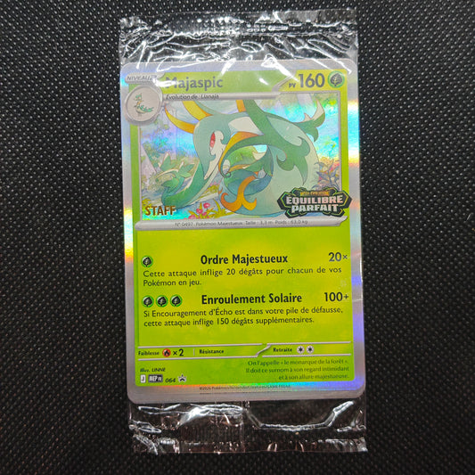 Sachet scellé de 4 cartes STAFF Pokémon ME03 Equilibre Parfait