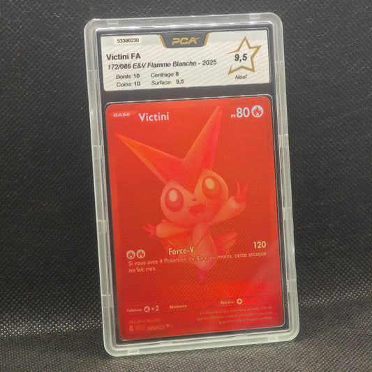 Carte gradée Victiny Red FA EV10.5 WHT FR PCA 9.5 172/086
