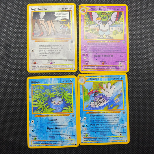 Lot au choix de 4 ou 5 cartes ploukémon