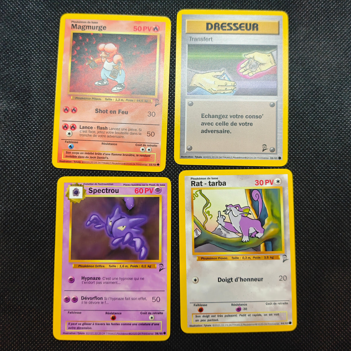 Lot au choix de 4 ou 5 cartes ploukémon