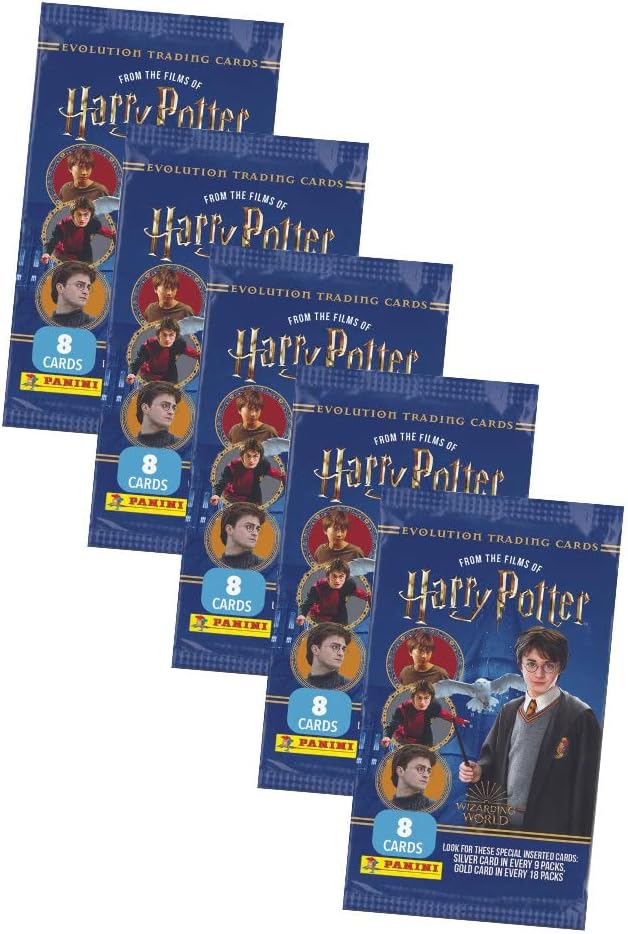 Booster Harry Potter Panini wizarding wold 8 cards bleu